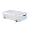 Gies giesline Rollbox,  transparent/blau 5612,  Fassungsvermögen: 28 Liter