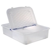Gies giesline Rollbox,  transparent/blau 5613,  Fassungsvermögen: 49 Liter