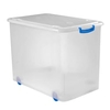 Gies giesline Rollbox,  transparent/blau 5614,  Fassunsgvermögen: 80 Liter