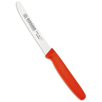 Giesser Allzweckmesser mit Wellenschliff,  11 cm Klinge 8365 wsp 11 r,  Farbe: rot
