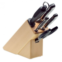 Giesser BestCut Messerblock aus Buche,  5-teilig 9891 b5 bc,  1 Messerblock