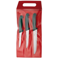 Giesser Messer-Set,  3-teilig 3555 gr,  Farbe: grün