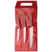 Giesser Messer-Set,  3-teilig 3555 r,  Farbe: rot