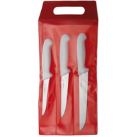 Giesser Messer-Set,  3-teilig 3555 w,  Farbe: weiß