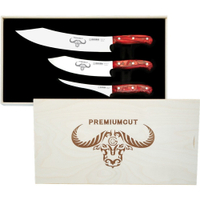 Giesser No. 1 PremiumCut Messerset 1999 3 rd,  Design: Red Diamond