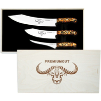 Giesser No. 1 PremiumCut Messerset 1999 3 so,  Design: Spicy Orange