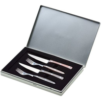 Giesser Steakbesteck mit Olivenholzgriffen 9750 o,  4-teilig