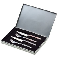 Giesser Steakbesteck mit Palisanderholzgriffen 9750,  4-teilig