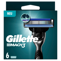 Gillette Mach3 Rasierklingen,  6er Set 8001090422484,  1 Packung = 6 Stück