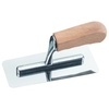 Glättekelle mit Holzgriff,  Venizianer-Form 92140010,  Maße (LxB): 200 x 90/80 mm