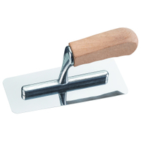 Glättekelle mit Holzgriff,  Venizianer-Form 92140010,  Maße (LxB): 200 x 90/80 mm