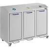 Gmöhling G-COLLECT X 2001 Aluminium Werstoffsammler,  eloxiert 26200103,  X 2001 / 3: 3-fach,  Maße: 1070 x 490 x 800 mm