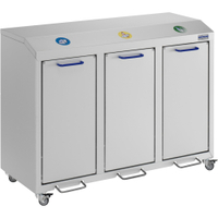 Gmöhling G-COLLECT X 2001 Aluminium Werstoffsammler,  eloxiert 26200103,  X 2001 / 3: 3-fach,  Maße: 1070 x 490 x 800 mm