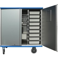 Gmöhling G-CUP ISO E 2733 ID Modulschrankwagen,  eloxiert 24273330,  Kunststoffschienen: 27 Paar,  Tragkraft: ca. 300 kg