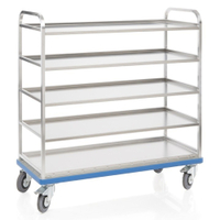 Gmöhling G-RACK E 2801 Regalwagen 023280106,  4 Fachböden und 2 Radfeststeller,  Modell: E 2801 / 6