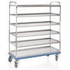 Gmöhling G-RACK E 2801 Regalwagen 023280107,  5 Fachböden und 2 Radfeststeller,  Modell: E 2801 / 7