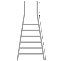 Günzburger Aluminium-Stufenstehleiter 51098,  8 Stufen