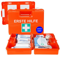 GRAMM medical Betriebsverbandkoffer DOMINO detect 418.035.00210,  mit Inhalt nach DIN 13 157 / Pflaster detektierbar