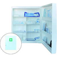 GRAMM medical Kunststoffverbandschrank 418.035.09000,  Mit Inhalt nach DIN 13 157