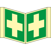 GRAMM medical Nasenschild Erste Hilfe 300.400.11120,  Größe: 20 x 20 cm