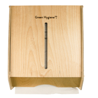Green Hygiene FALK & FRIEDA Papierhandtuchspender,  Holz Wolkenkratzer,  Maße (B x H x T): 28, 5 x 31, 5 x 15 cm