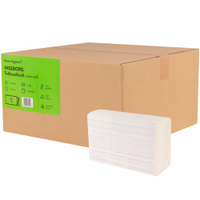 Green Hygiene INGEBORG Falthandtücher,  2-lagig INGEBORG,  1 Karton = 15 Packungen à 200 Tücher