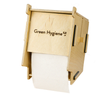 Green Hygiene ROLF & KORDULAS Toilettenpapierspender Klohaus,  Maße (B x H x T): 13, 5 x 18 x 18, 5 cm