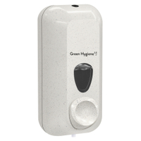 Green Hygiene Seifenspender mit Nachfüllsystem,  550 ml Drückeberger,  Maße (B x H x T): 10, 2 x 22, 8 x 9 cm