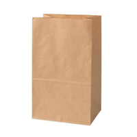 Greenbox Blockbeutel L,  braun,  15 x 10 x 25 cm DRE03931,  1 Karton = 500 Stück