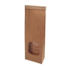 Greenbox Blockbeutel S,  PP-Folie,  9 x 4, 5 x 26 cm DRE02730,  1 Karton = 500 Stück,  Farbe: braun
