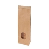 Greenbox Blockbeutel XS,  braun,  PP-Folie,  7, 5 x 4, 5 x 24 cm DRE03990,  1 Karton = 500 Stück