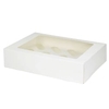 Greenbox Cupcake Boxen aus Karton,  PLA Sichtfenster,  weiß,  12er DRE03485,  1 Karton = 4 Packungen à 25 Stück