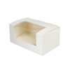 Greenbox Cupcake Boxen,  PLA Sichtfenster oben/seitlich,  weiß,  2er DRE03486,  1 Karton = 4 Packungen à 50 Stück