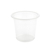 Greenbox Deli Becher,  rPET,  transparent,  Ø 12, 3 cm DFC011111,  1 Packung = 35 Stück,  Fassungsvermögen: 625 ml