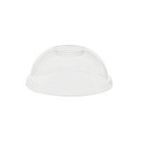 Greenbox Dombecher Deckel,  PLA,  Ø 9, 5 cm DCD001301,  1 Packung = 100 Stück,  Halmloch