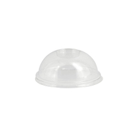 Greenbox Dombecher Deckel,  rPET,  Ø 9, 5 cm DCD001411,  1 Packung = 100 Stück,  geschlossen