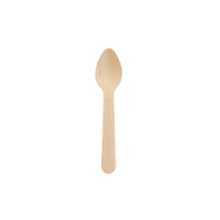 Greenbox Espressolöffel Einwegbesteck,  Holz,  11 cm DSE052711,  1 Packung = 100 Stück