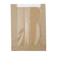 Greenbox Faltenbeutel,  braun,  20 + 5 x 27 cm DRE02231,  1 Karton = 500 Stück