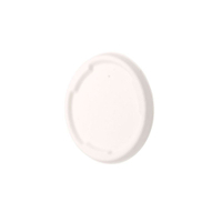 Greenbox Flachdeckel,  Zuckerrohr,  weiß,  Ø 13, 5 cm DFC013921,  1 Packung = 50 Stück
