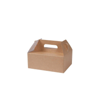 Greenbox Gebäckboxen mit Griff,  braun,  21 x 16 x 9 cm DFC01705,  1 Karton = 100 Stück