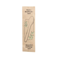Greenbox Holzbesteck Set Löffel,  To Go,  16 cm,  2-teilig DSE06293,  1 Karton = 500 Stück