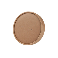 Greenbox Karton Membran Becher-Verschlussdeckel,  Ø 9 cm DFC08670,  1 Karton = 20 Packungen à 25 Stück,  Farbe: braun