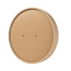 Greenbox Karton-Membran Schalendeckel,  braun,  Ø 15 cm DFC08880,  1 Karton = 12 Packungen à 25 Stück