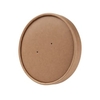 Greenbox Karton Membrandeckel für heiße Bechergerichte,  Ø 11, 5 cm DFC086901,  1 Packung = 25 Stück,  Farbe: braun