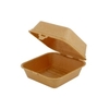 Greenbox Mehrweg Burger Box Häppy Box,  abnehmbarer Deckel DFC008541,  1 Packung = 15 Stück,  Farbe: karamell / braun