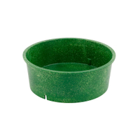 Greenbox Mehrweg Menüschale Häppy Bowl,  Ø 18, 5 cm,  1000 ml DFC00804,  1 Karton = 6 Packungen à 10 Stück,  Farbe: spinat / dunkelgrün