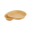 Greenbox Mehrweg Menüteller Häppy Plate,  tropfenförmig,  2-geteilt DFC008471,  1 Packung = 15 Stück,  Farbe: karamell / braun