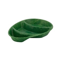 Greenbox Mehrweg Menüteller Häppy Plate,  tropfenförmig,  3-geteilt DFC008371,  1 Packung = 15 Stück,  Farbe: spinat / dunkelgrün