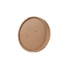 Greenbox Membran-Deckel für Kartonbecher,  Ø 9, 5 cm DFC086801,  1 Packung = 25 Stück,  Farbe: braun