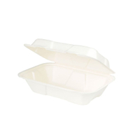 Greenbox Menüschale mit Klappdeckel,  22, 9 x 15, 5 x 7, 7 cm DFC01327,  1 Karton = 10 Packungen à 50 Stück